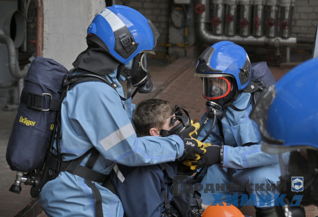 В ОАО «Гродно Азот» прошли плановые тактико-специальные учения по ликвидации чрезвычайной ситуации 