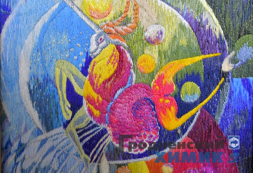 «Паэзiя ў нiтках»: картины, вышитые нитью производства филиала «Завод Химволокно»