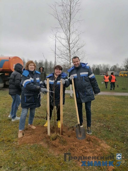 Рядом с филиалом «Завод Химволокно» обновился сквер