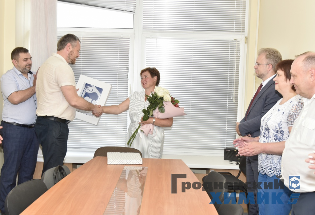 Завершает свою работу в ОАО «Гродно Азот» инженер УЗОиК Елена Дринькова